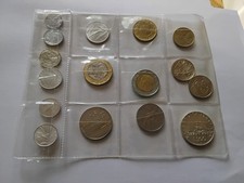 16 TIPOLOGIE DI MONETE CIRCOLATE DELLE VECCHIE LIRE INCLUSA LIRE 500 ARGENTO .