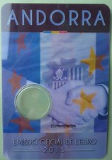 Andorra 2 euro coin card 2015