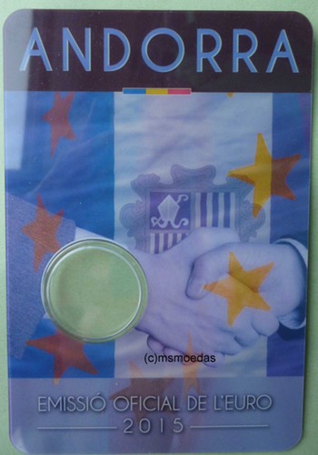 Andorra euro coin card - coin, 2015
