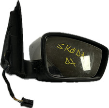 Specchio retrovisore destro adx dx per modello: SKODA FABIA III 6 pin bianco