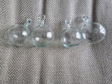 Lot of 4 Blown Glass Christmas