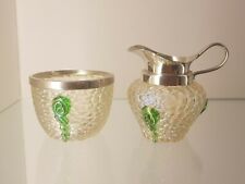 Lattiera e zuccheriera Loetz