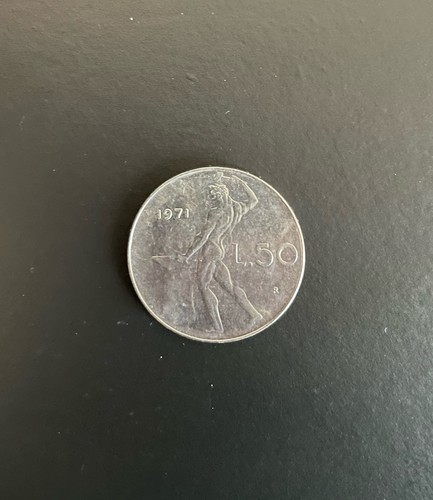 Moneta lire 1971 vulcano - lire,