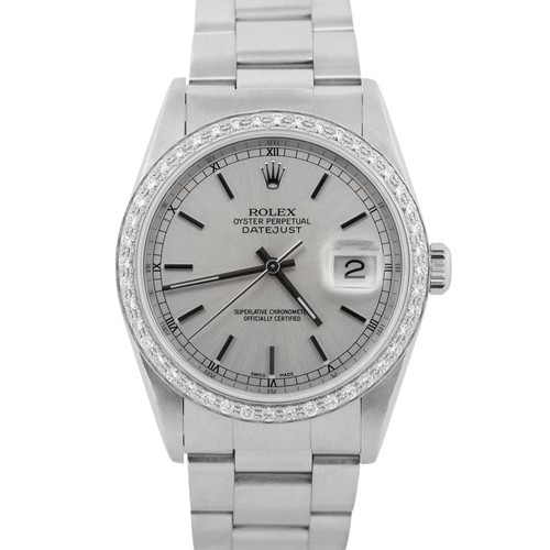 Rolex datejust argento - rolex,
