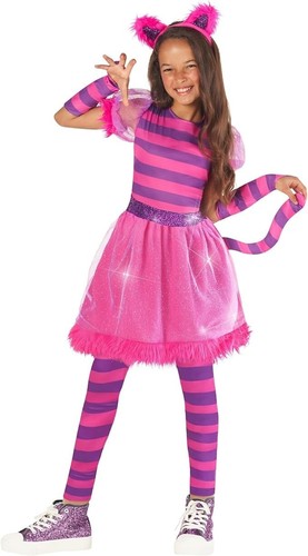 Costume gatto rosa righe - costume,