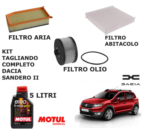 Kit tagliando completo dacia - kit,