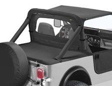 Windjammer parabrezza nero denim capote Bestop Jeep CJ 74-86 Wrangler YJ 87-95