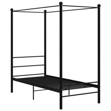 Letto baldacchino nero in - letto, a