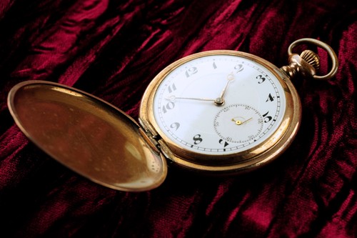 Vecchio orologio tasca - vecchio, da