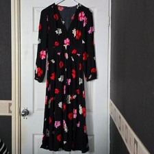 Maxi abito M&S nero rosa