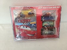 Cars Movie DVD and 4-Car Set
