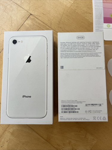Iphone silver 64gb box - iphone,