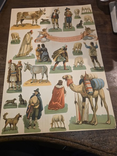 Grande foglio presepio - presepio, e