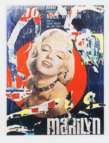 Mimmo rotella marilyn - mimmo, rotella,