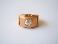 Anello Placcato In Oro Pietra