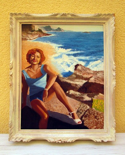 Quadro olio tela con - tela,