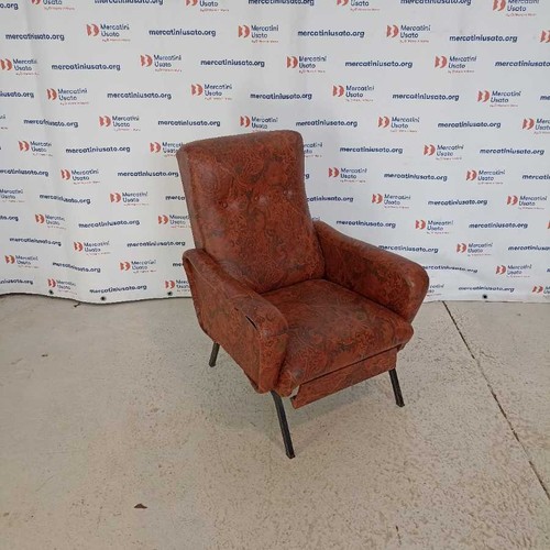 Poltrona vintage skai con - skai,