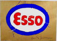 MARIO SCHIFANO  Esso MATERICA carta pacchi cm.60 x 80 . tano festa,franco angeli