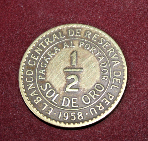 Perù sol oro - sol, ottone