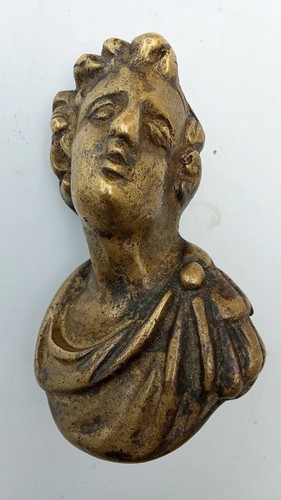 Busto ottone pomolo - busto, in