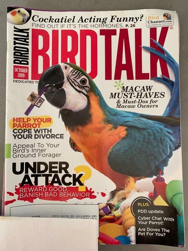 Bird talk magazine october - talk,