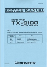 Pioneer TX-9100 Sintonizzatore