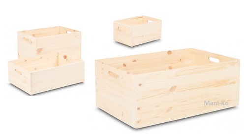 Scatola portaoggetti legno - scatola,