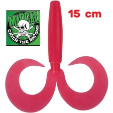ARTIFICIALE GOMMA MADCAT DOUBLE TROUBLE FALCETTO GRUB DOPPIO LUCCIO SILURO 15 CM