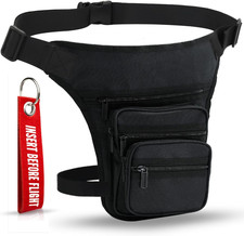 Marsupio Gambale Moto Cosciale Uomo Morsello Laterale Da Gamba Donna, Militare