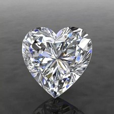 Anello solitario VVS1 cuore
