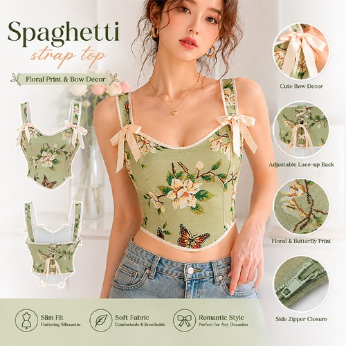 Top corsetto vintage stringato