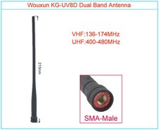 Originale WOUXUN antenna SMA-maschio dual band VHF/UHF KG-UV8D KG-UV6D walkie talkie