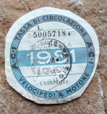 BOLLO ACI 1981 per moto