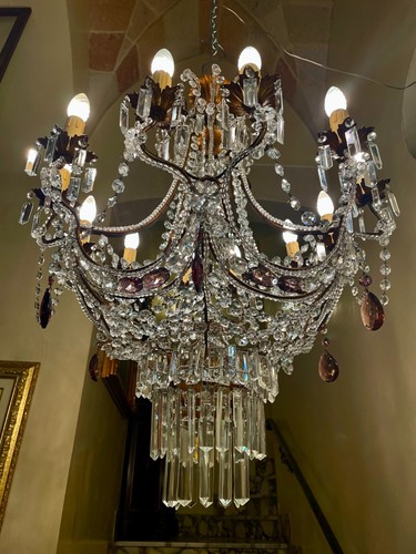 Antico lampadario francese - lampadario,