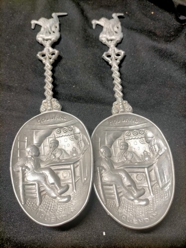 Antica coppia cucchiai - coppia,