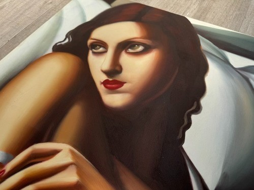 Bellissima tela dipinta mano - dipinta, a
