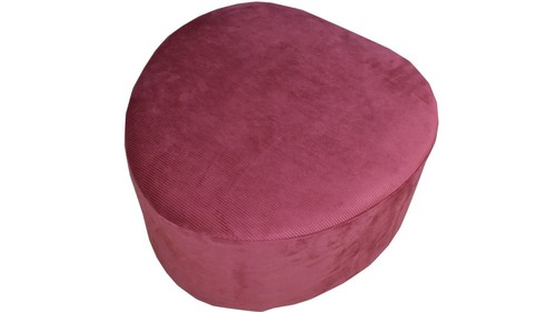 Pouf poggiapiedi rosa - a, forma