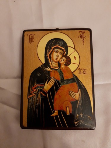 Icona bizantina rumena madonna - bizantina,