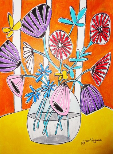 Arte floreale astratta - floreale,
