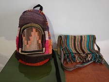 zaino e borsa donna etnico Perù nepal colorati alpaca