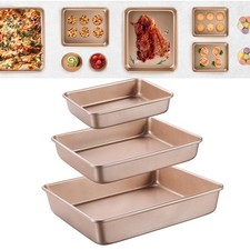 Set 2 vassoi rettangolari in