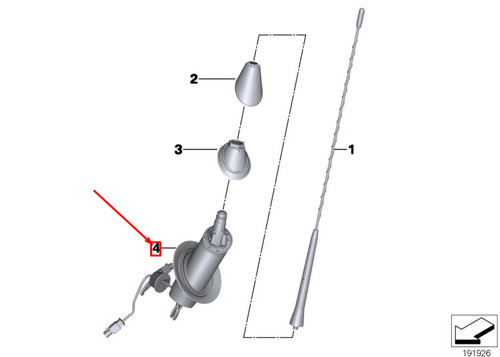 Base antenna bmw roadster - z4,