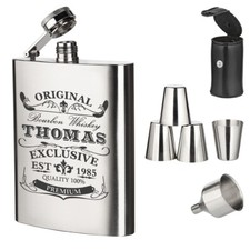 7-tlg. Acciaio Flachmann Set