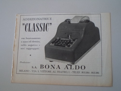 Advertising pubblicità 1952 - pubblicità,