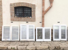 Finestra in legno massello artigianale ad una o due ante  laccata bianca