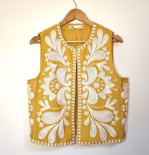 Gilet zara ricamato taglia - zara, m