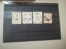 (1/147) - 1854 : 4 Marche da bollo Regno Lombardo Veneto