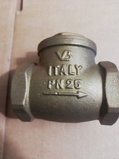 VALVOLA DI RITEGNO NON RITORNO CLAPET OTTONE 1"1/4  MADE ITALY VALBRASS 