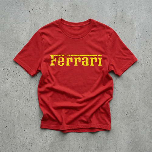 Shirt emblema ferrari - t-shirt,