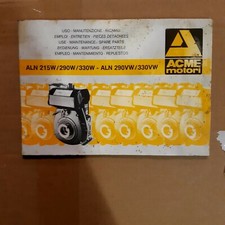 ACME motori ALN 215/290W/330W  manuale uso e manutenzione 